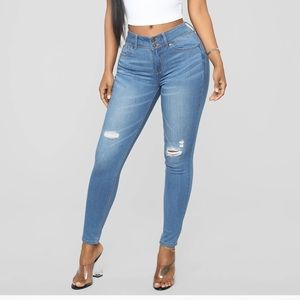Regular Denim Mid Rise Jeans